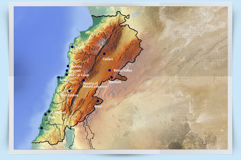 Lebanon Map